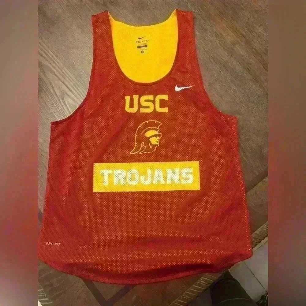 Nike Drifit USC Trojans Running Training Jersey Womens Size Small